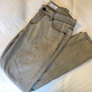 Free People Olive Dirty Wash Skinny Ankle Jeans 27